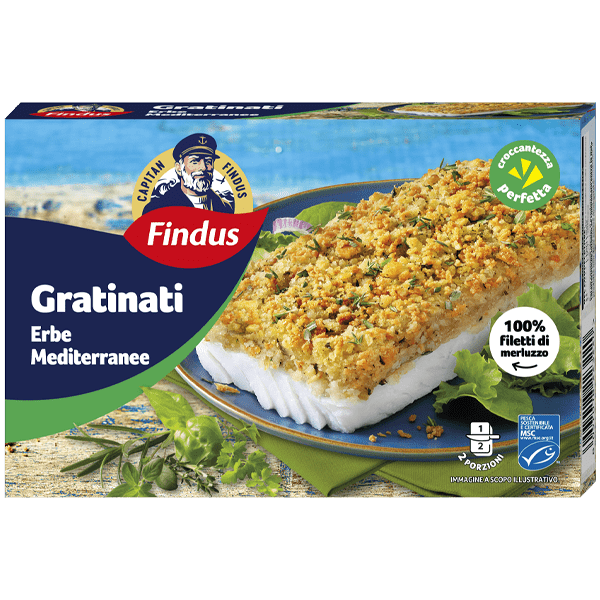 gratinati findus - merluzzo alle erbe mediterranee