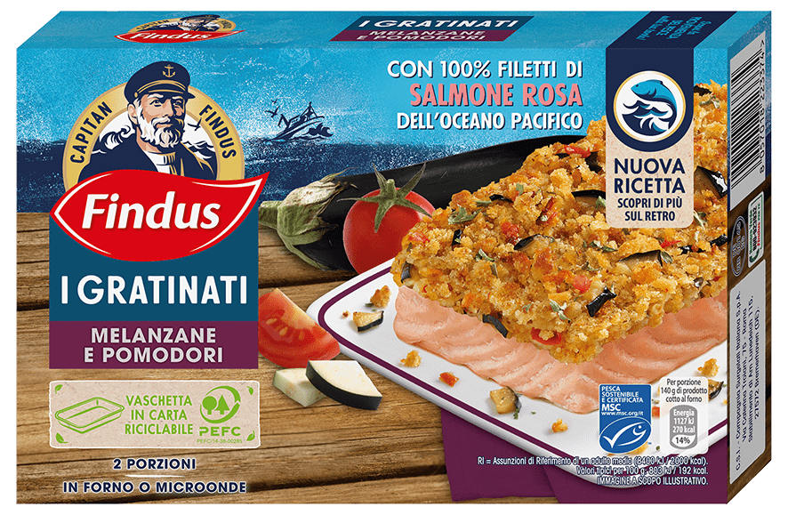 salmone gratinato con melanzane e pomodori - Findus