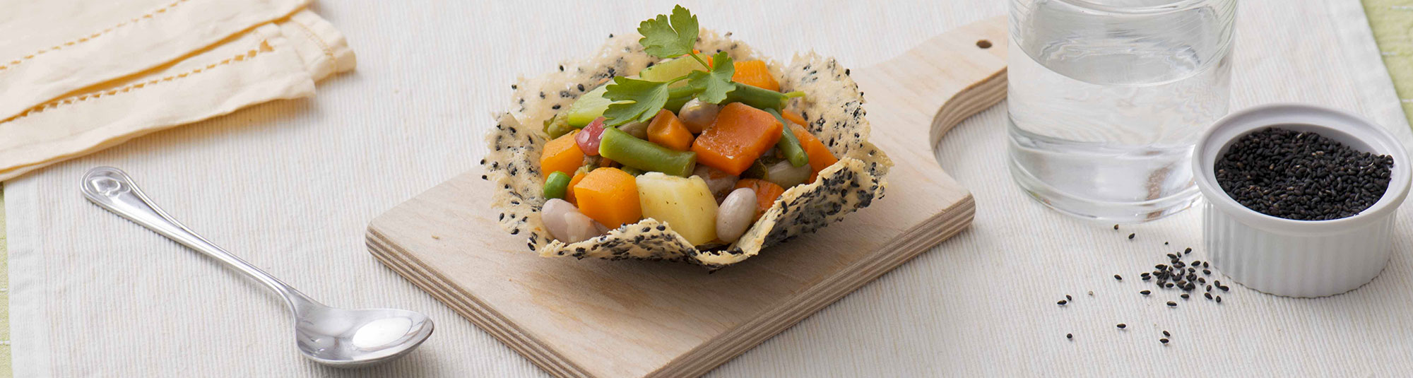 Minestrone in Cestini di Pane e Sesamo - Findus