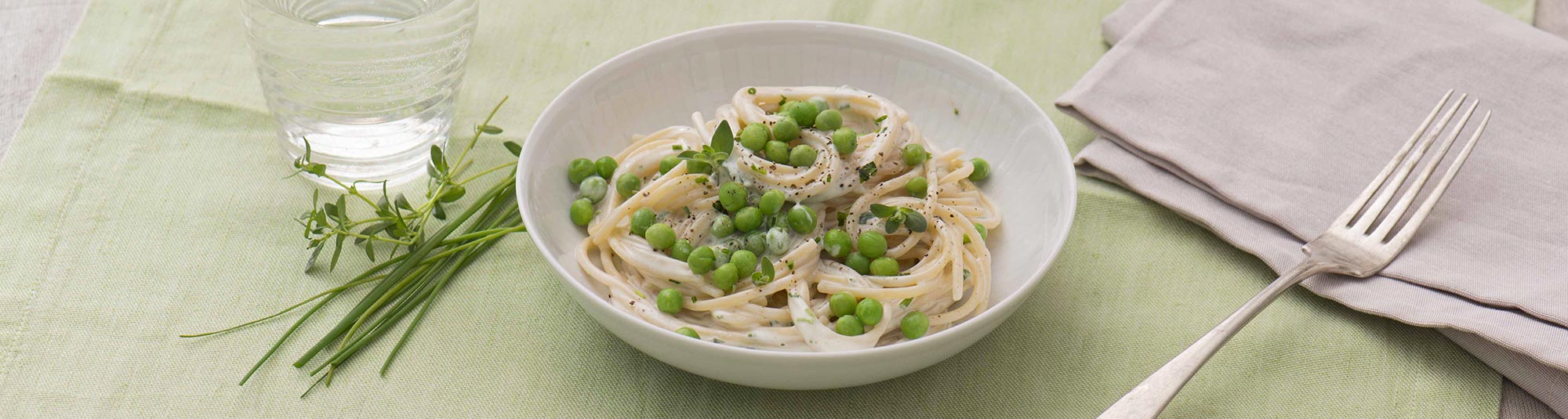 Ricetta Spaghetti con Piselli e Formaggio - Ricette Findus							
