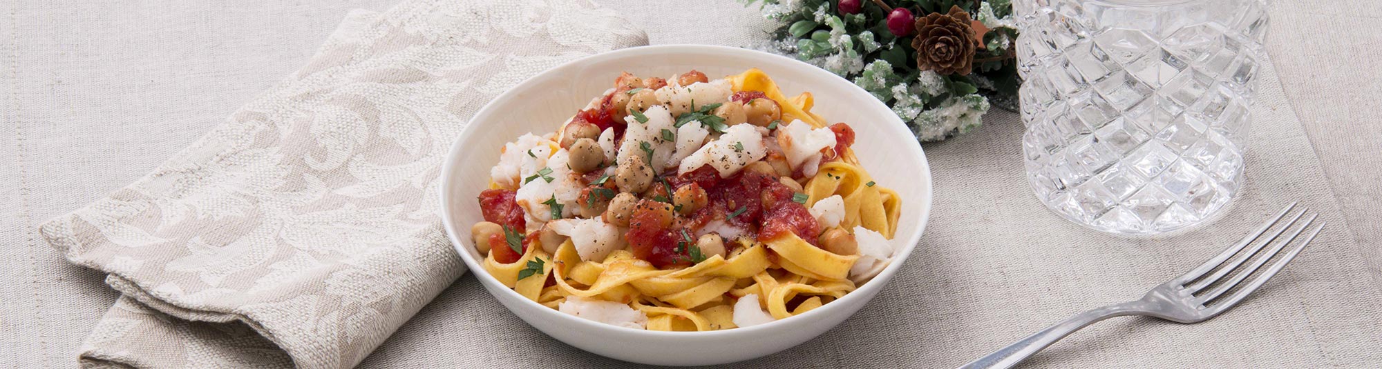 Ricetta Tagliatelle con Ceci e Merluzzo - Ricette Findus