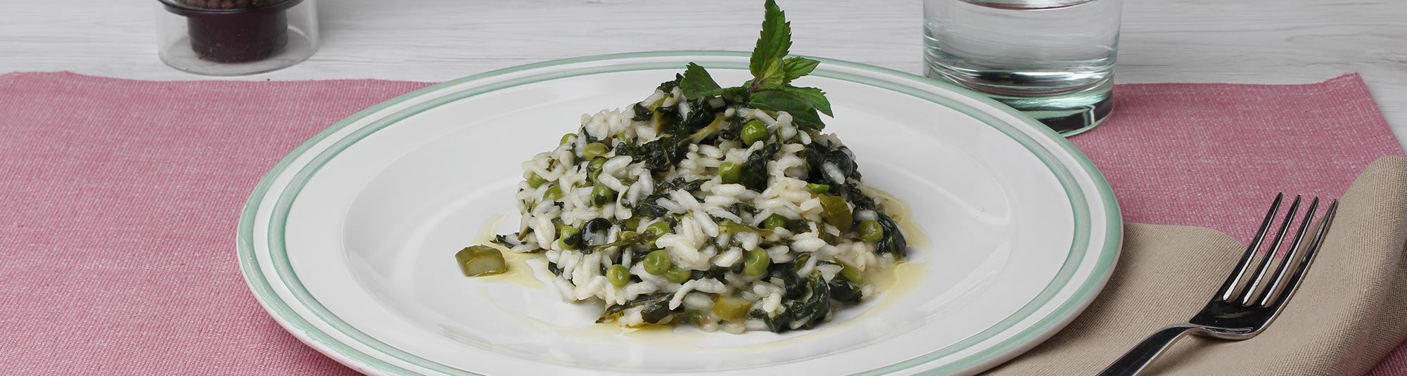 Ricetta Risotto con spinaci piselli e asparagi - Ricette Findus