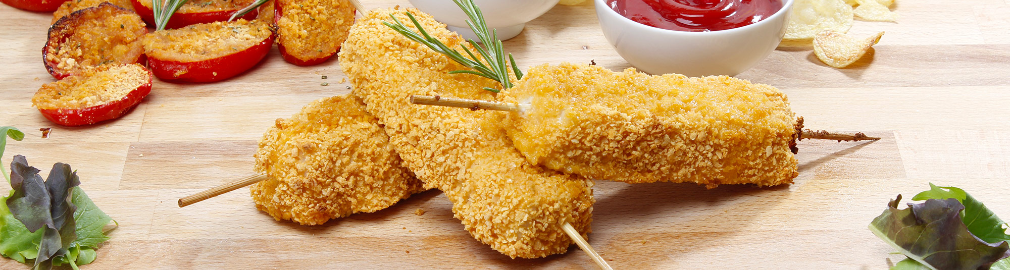 Ricetta Spiedone di Merluzzo panato con pomodori gratinati - Ricette Findus