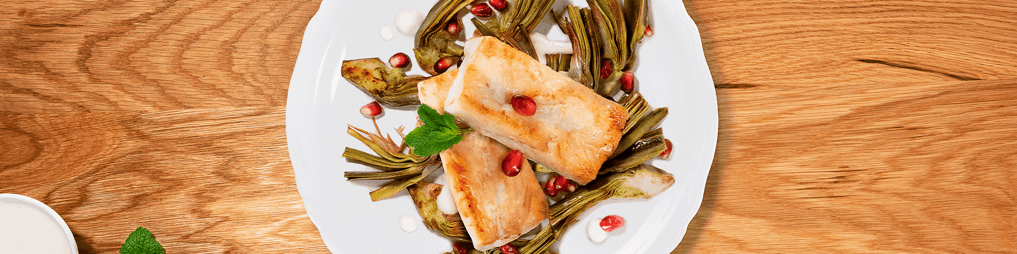 Fiori di Nasello con Carciofi Salsa di Yogurt e Melograno - Findus