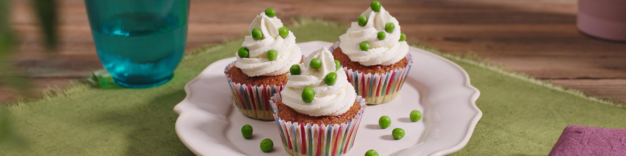 Cupcake salati di Pisellini Primavera e salsiccia