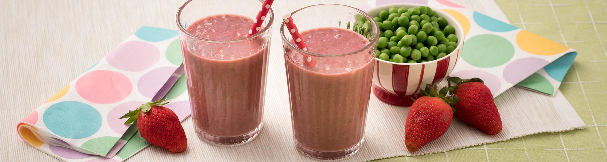 Frullato di Piselli e Fragole - Ricette Findus