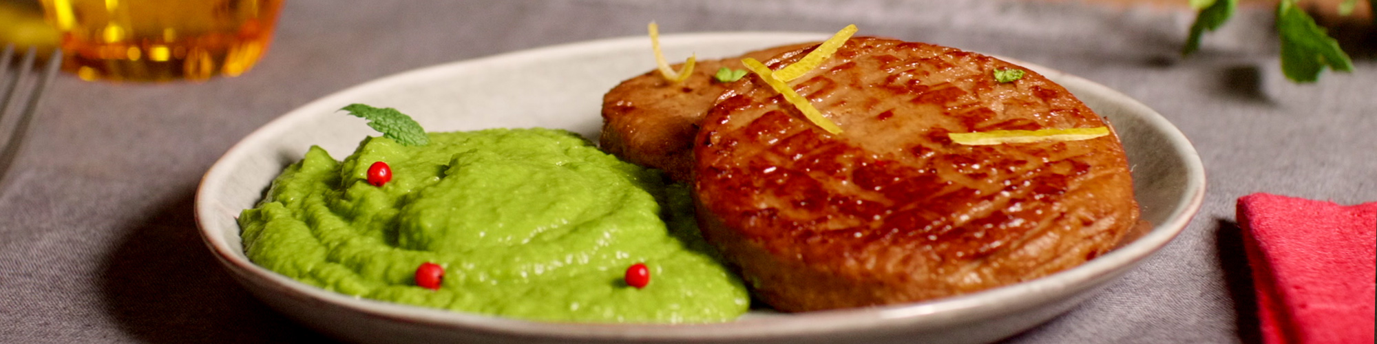 Burger Vegetale con purea di piselli – Ricetta Findus