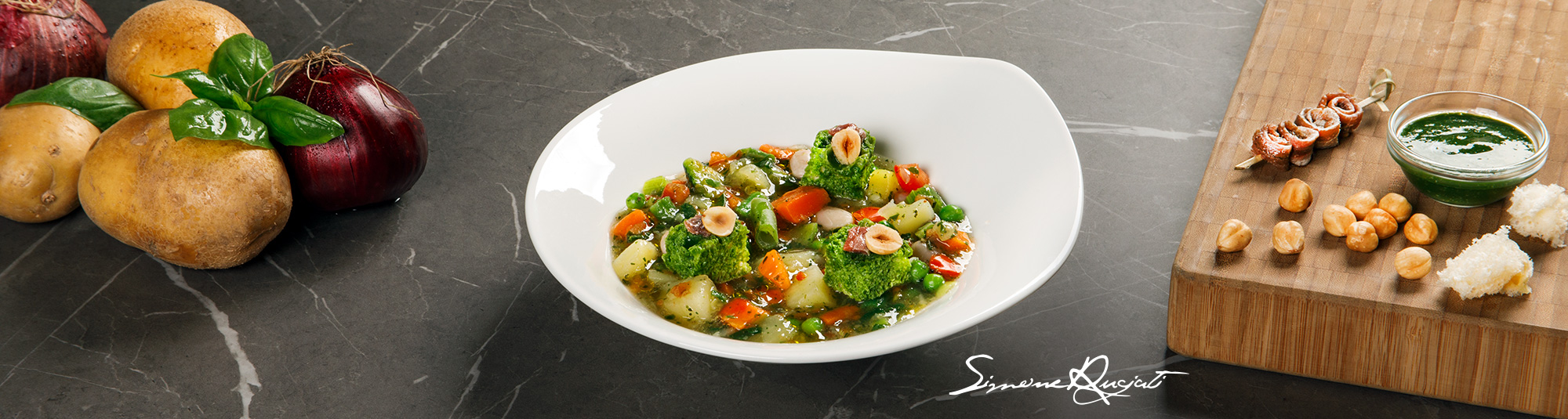 Ricetta Minestrone con salsa verde e nocciole - Ricette Findus