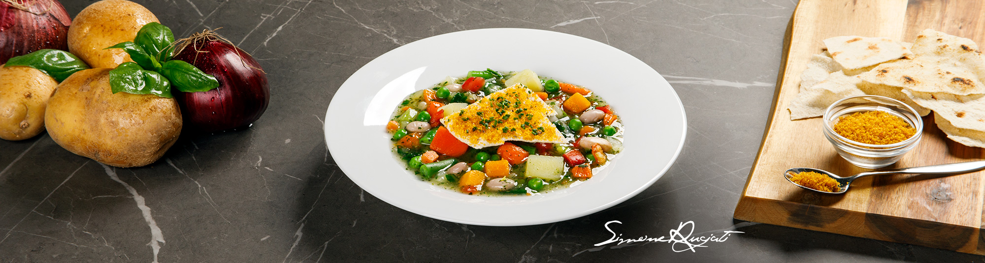 Ricetta Minestrone Sardo con bottarga e pane carasau - Ricette Findus