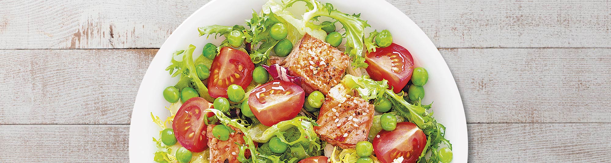 Insalata Composta con Salmone al Sesamo - Findus