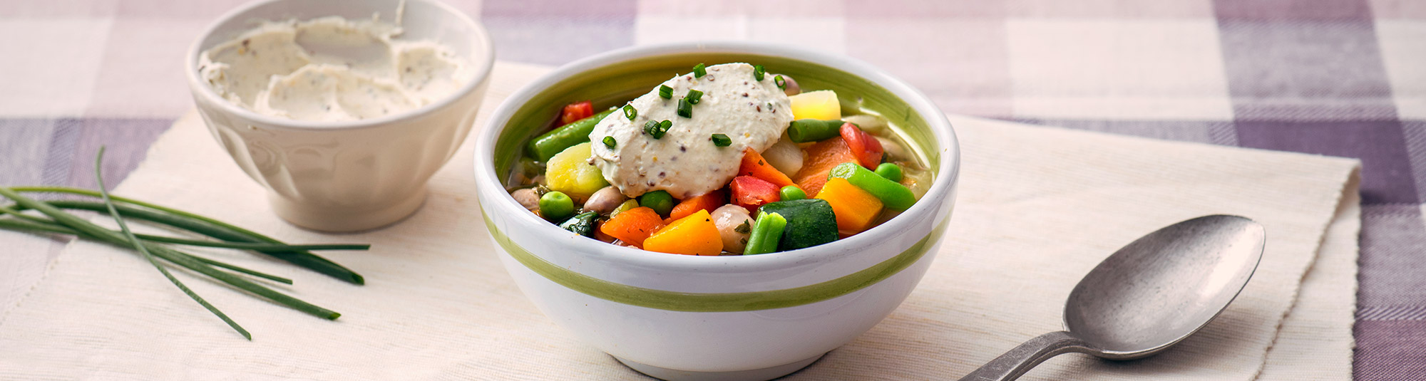 Foto Ricetta Minestrone con crescenza ed erba cipollina - Foto Ricette Findus