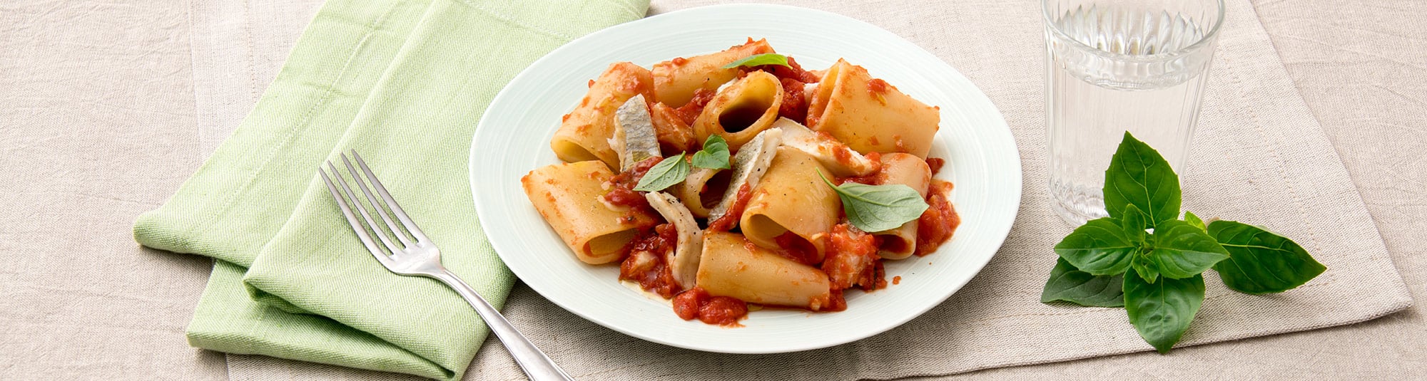 Paccheri con Orata e Pomodorini - Findus