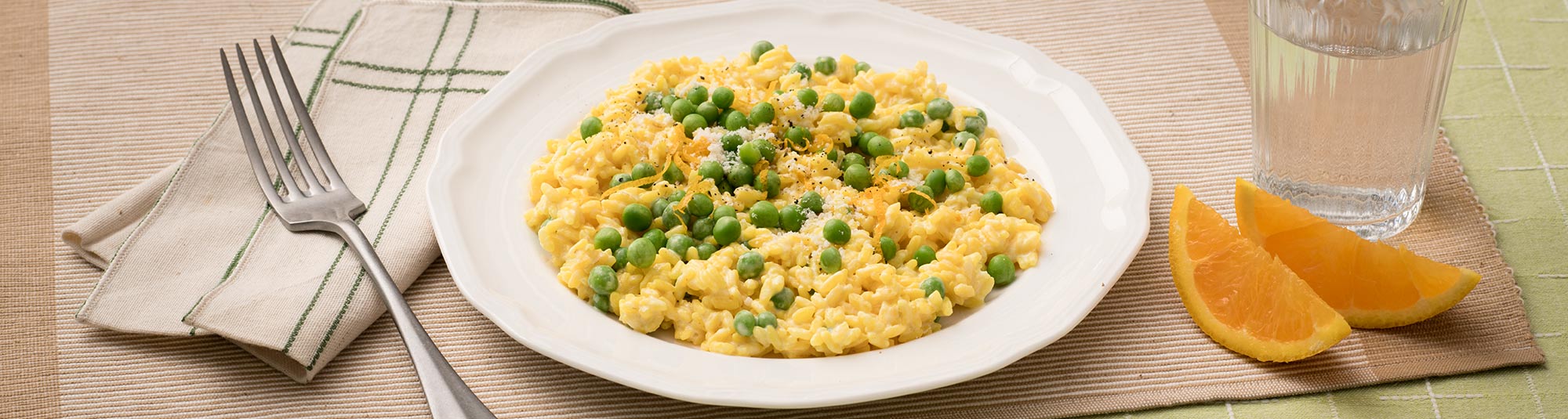 Risotto di Piselli all'Arancia - Ricette Findus