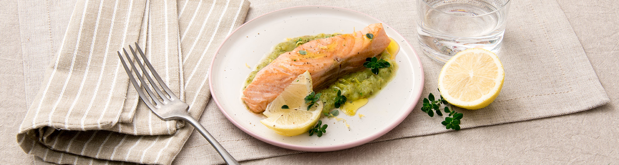 Salmone alla Griglia su Crema di Zucchine - Findus