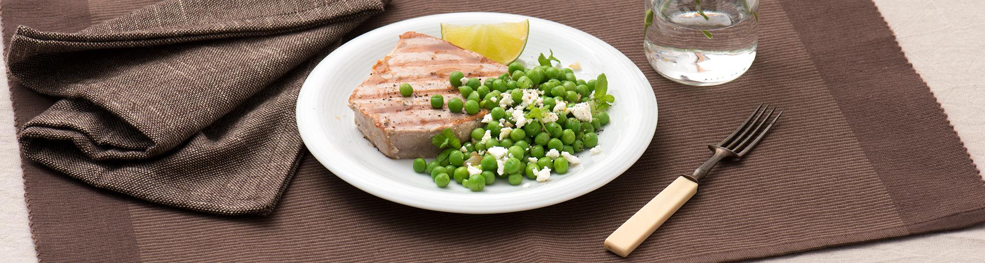 Ricetta Tonno alla Griglia con Piselli alla feta- Ricette Findus