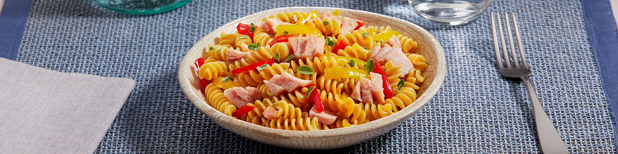 Fusilli Integrali con Tonno e Peperoni