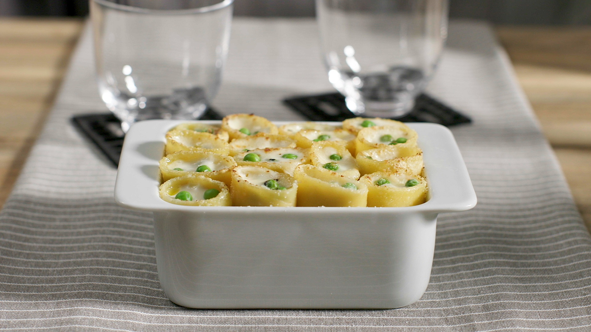 Paccheri al Forno con Piselli e Parmigiano - Findus
