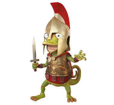 Carletto vestito da centurione - Findus