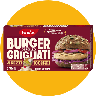 Burger grigliati Pollo Carletto Findus