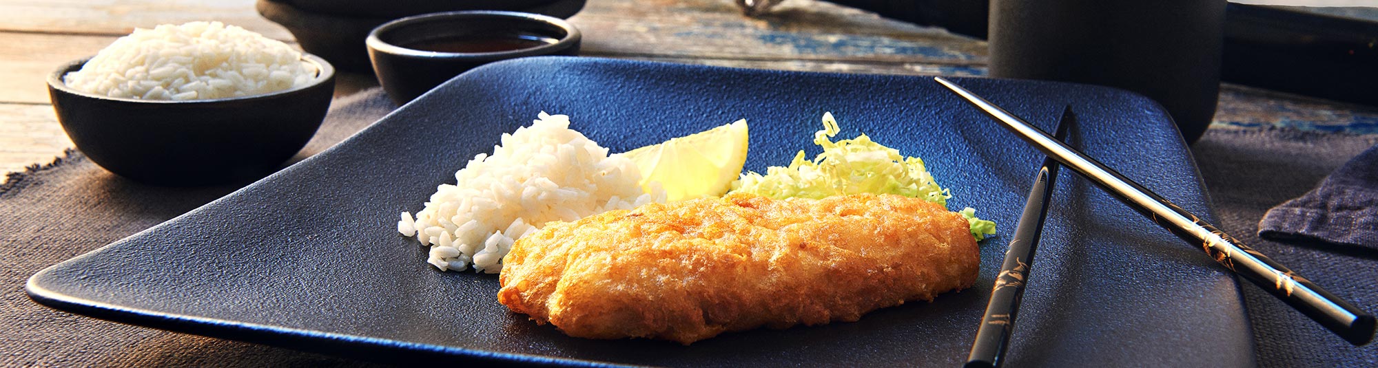 Merluzzo in Pastella con riso e cavolo cinese - Ricette Findus							