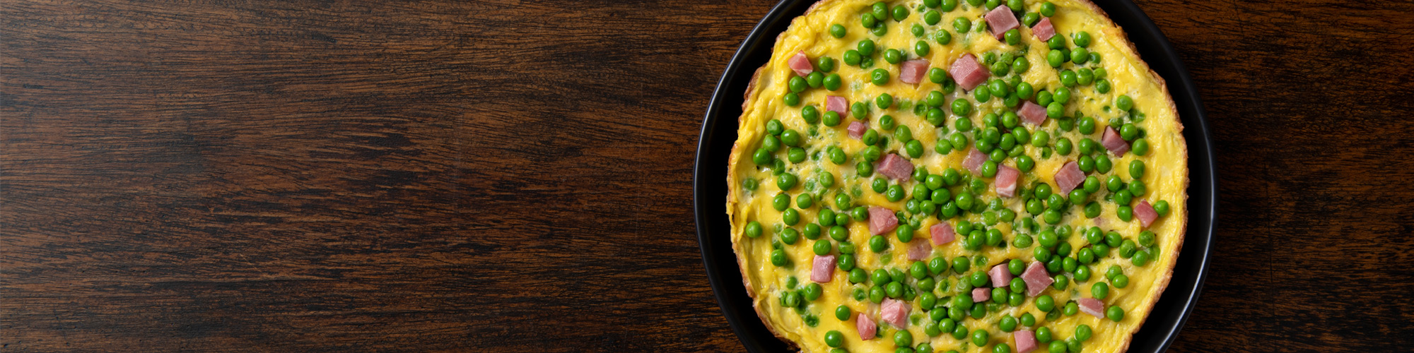 Frittata con Piselli e speck – ricetta