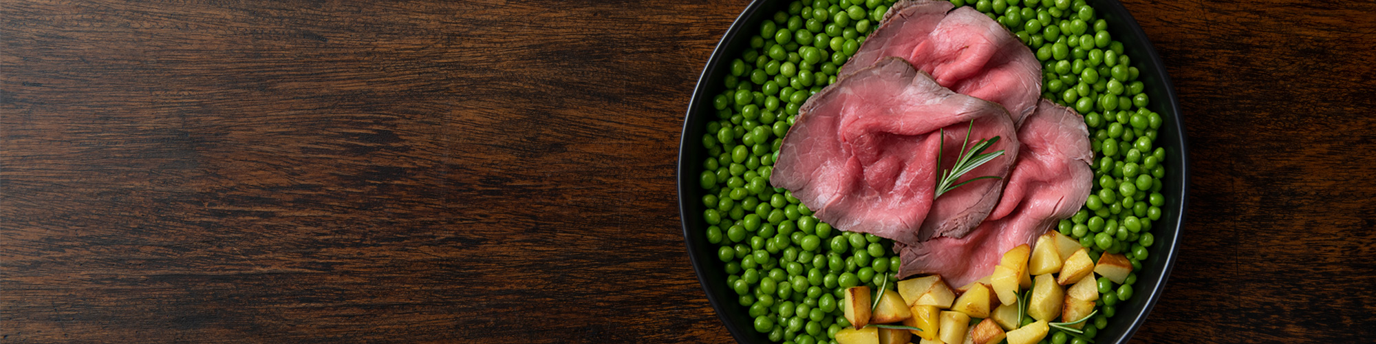 Roast Beef con piselli e patate – ricetta